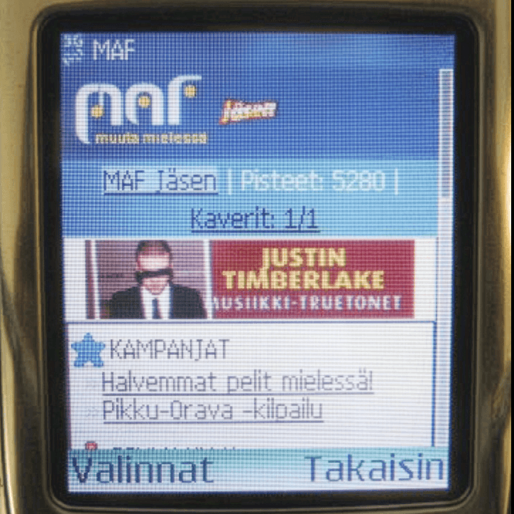 Mobile site screenshot