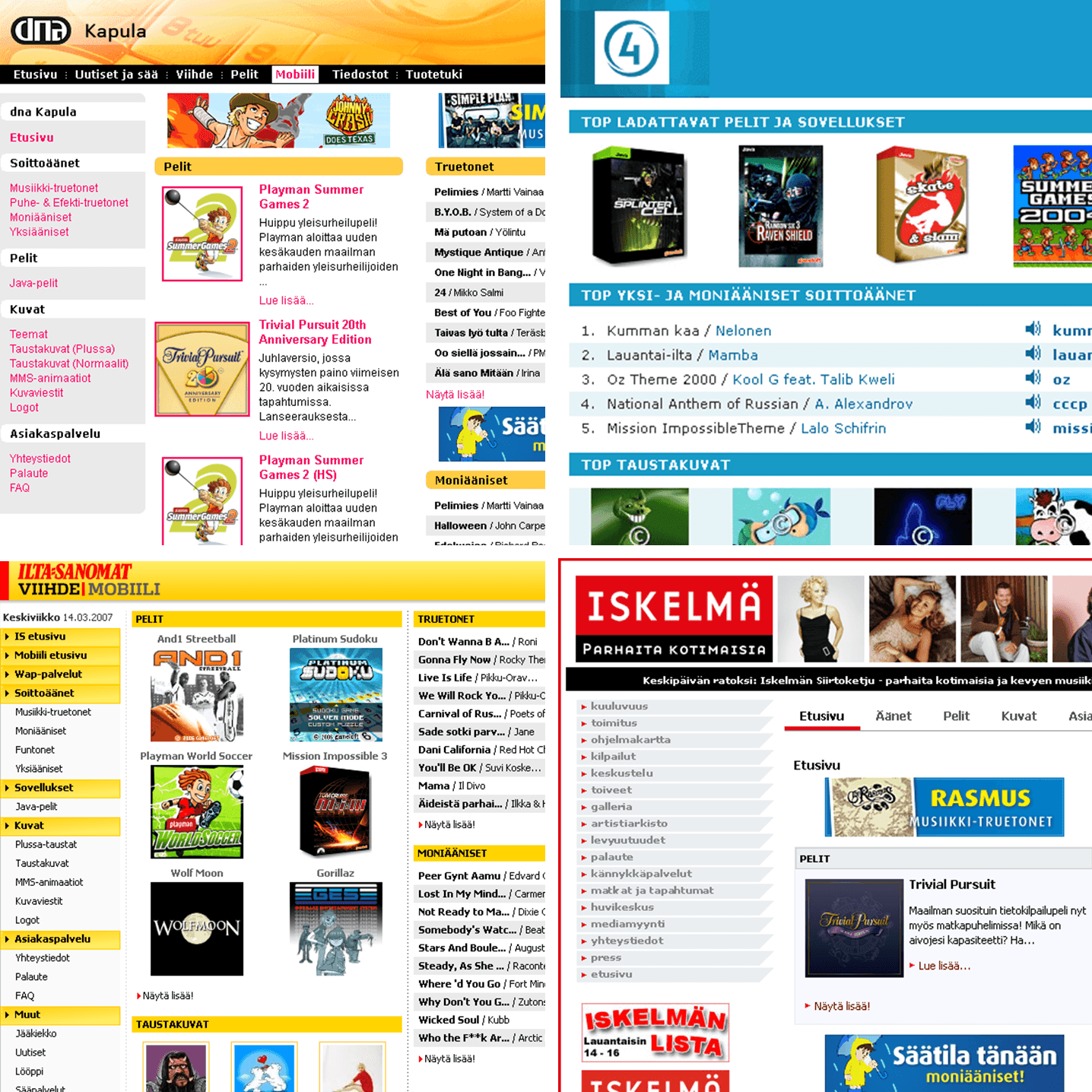 Partner site collage